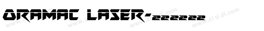 Oramac Laser字体转换